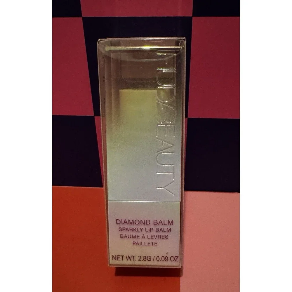 HUDA Beauty Diamond Balm Sparkly Lip Balm NEGLIGEE Beige Brown **